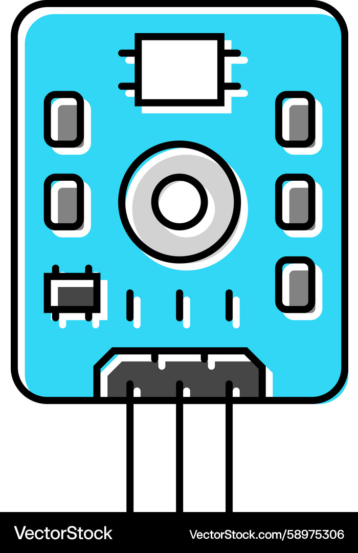 UV Light Sensor Module Icon Vector Image
