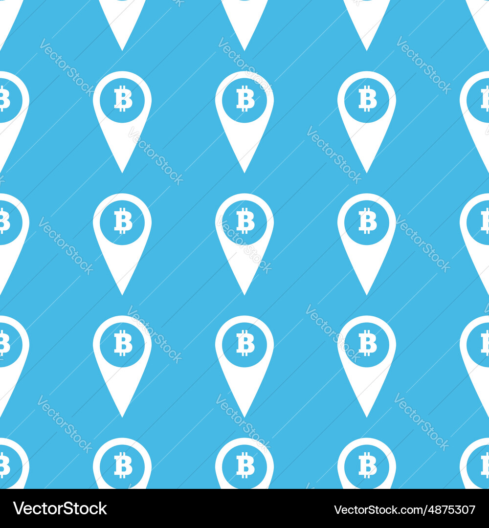 Bitcoin pointer straight pattern vector image