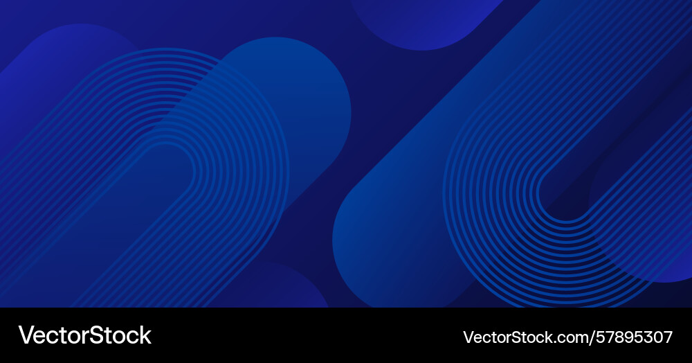 Blue techno abstract background overlap layer vector image