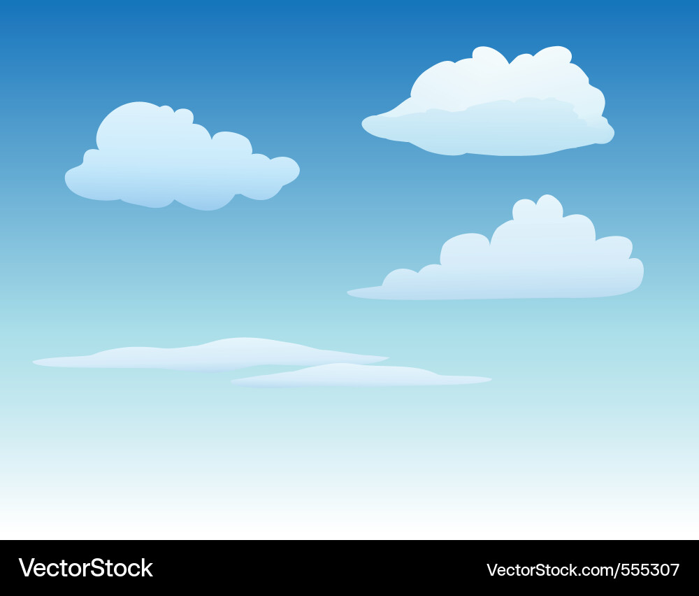 Clouds collection Vector Image