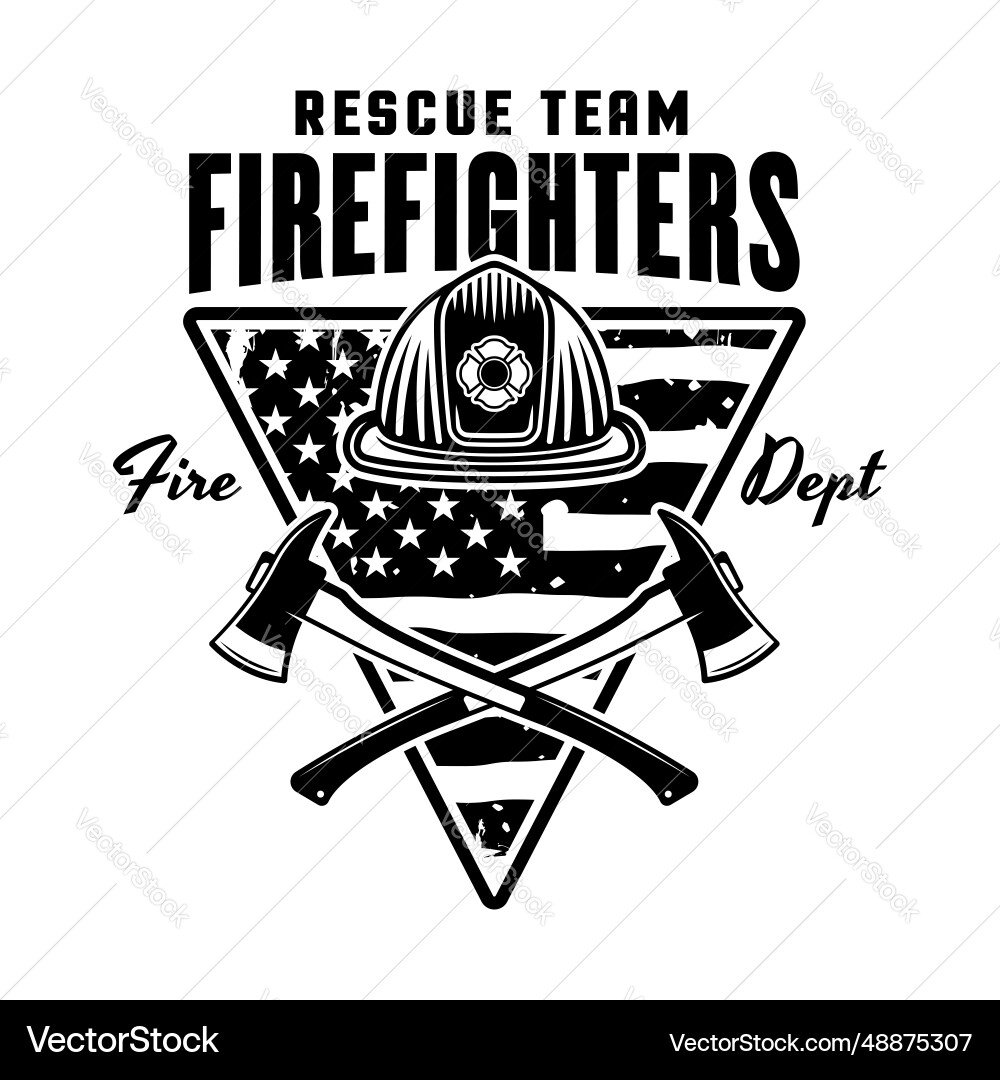 Firefighters Emblem Logo Badge oder Label Firefighters Emblem Logo Badge oder Label vektorbild