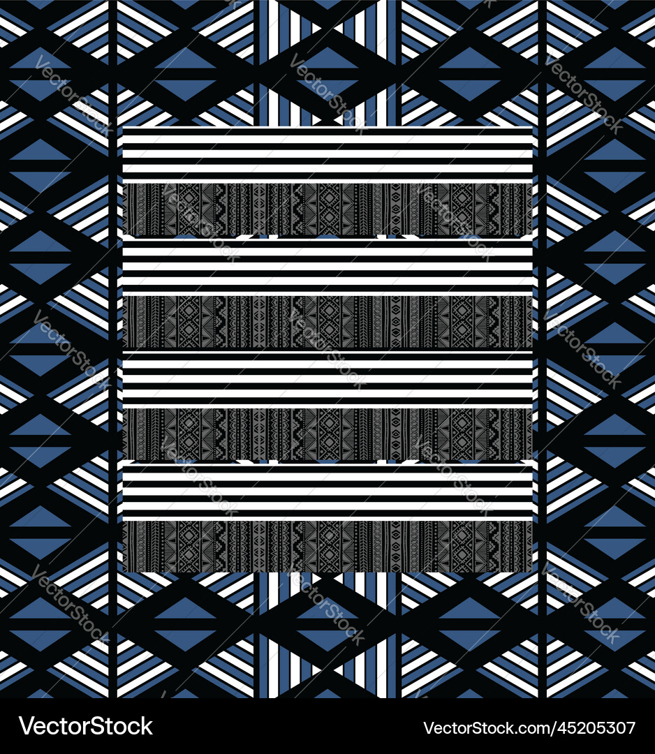 Gray triangular ethnic pattern and basic Gray triangular ethnic pattern and basic Vector Image