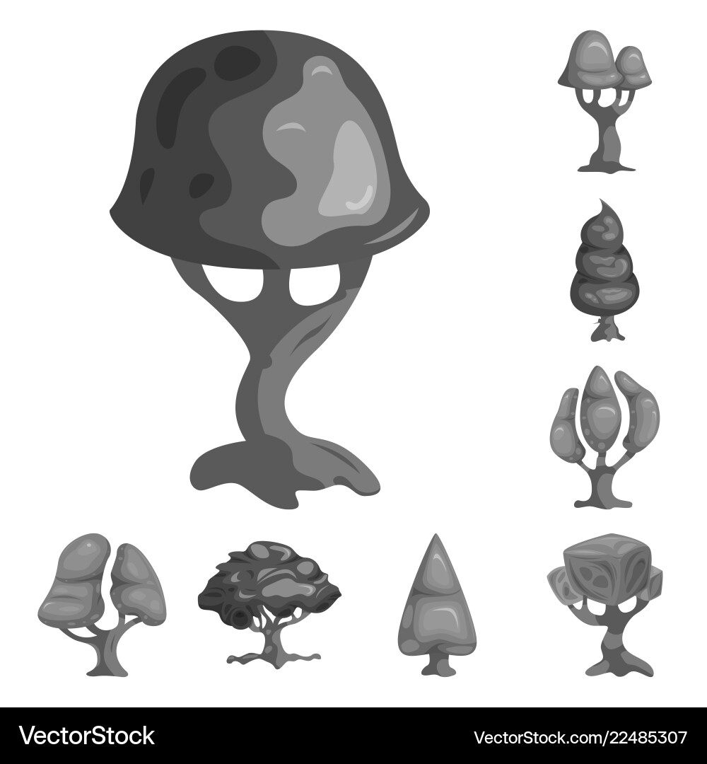 Isolated object of tree and nature symbol Vector Image