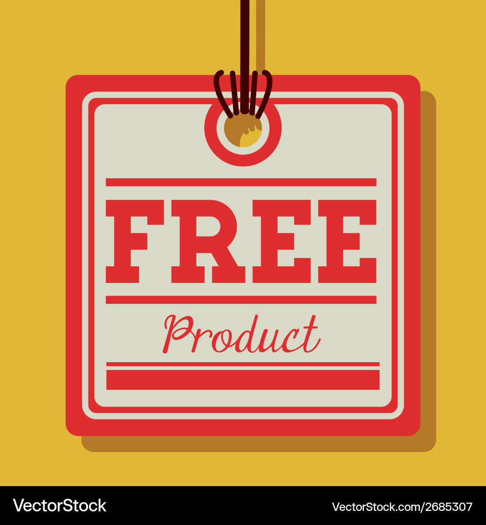 Label design over yellow background Vector Image