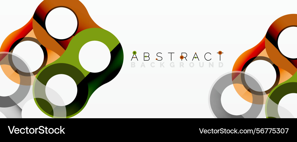 Modern design features colorful overlapping vector image