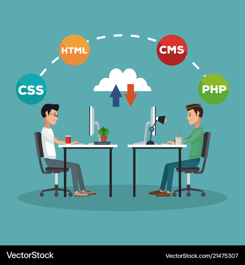 Software and programming Software and programming Vector Image