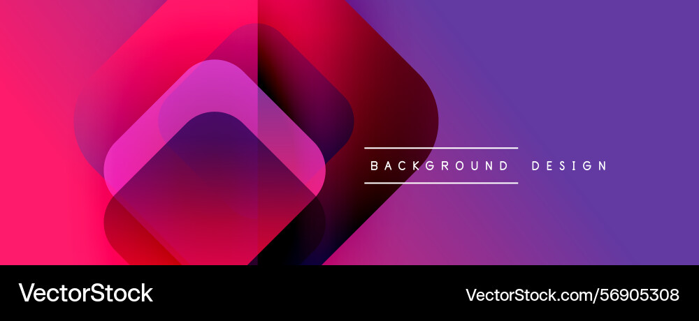 Abstract geometric shapes overlap creating vector image