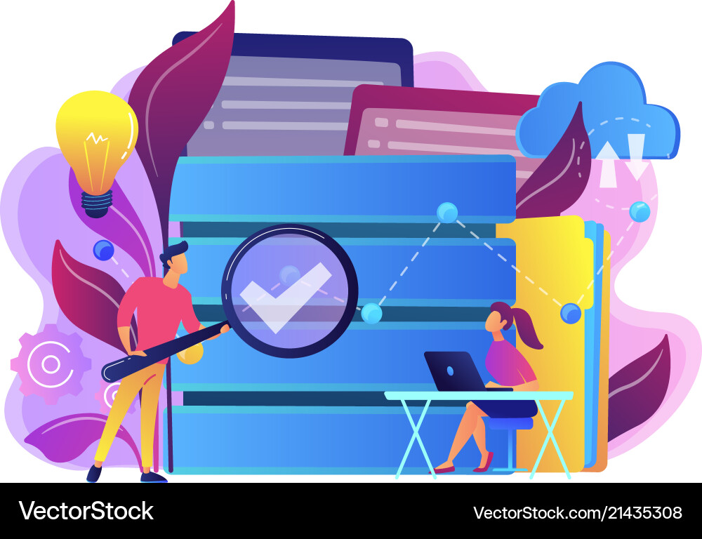 Big data analytics concept Vector Image