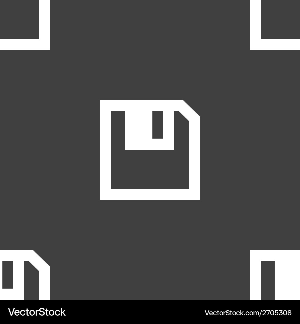 Floppy disk web icon flat design seamless pattern Vector Image