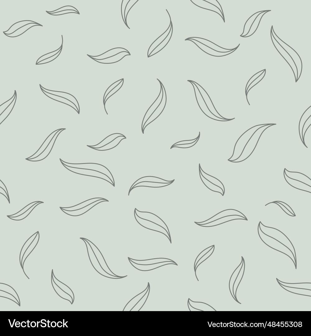 Seamless leaf pattern layout for textures Vector Image