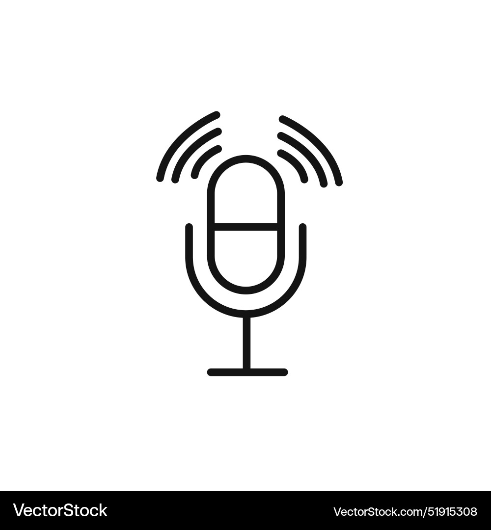 Speaker microphone icon set collection for web Vector Image