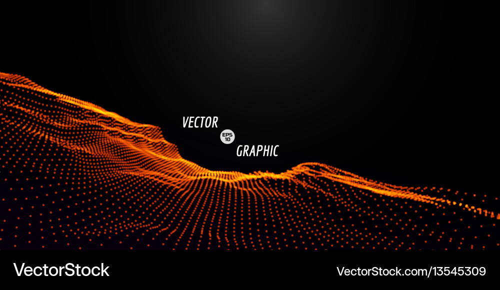 Abstract Particle Flow Vector Image