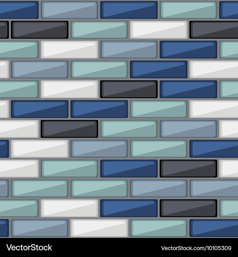 Abstract pattern with colorful brick elements vector image