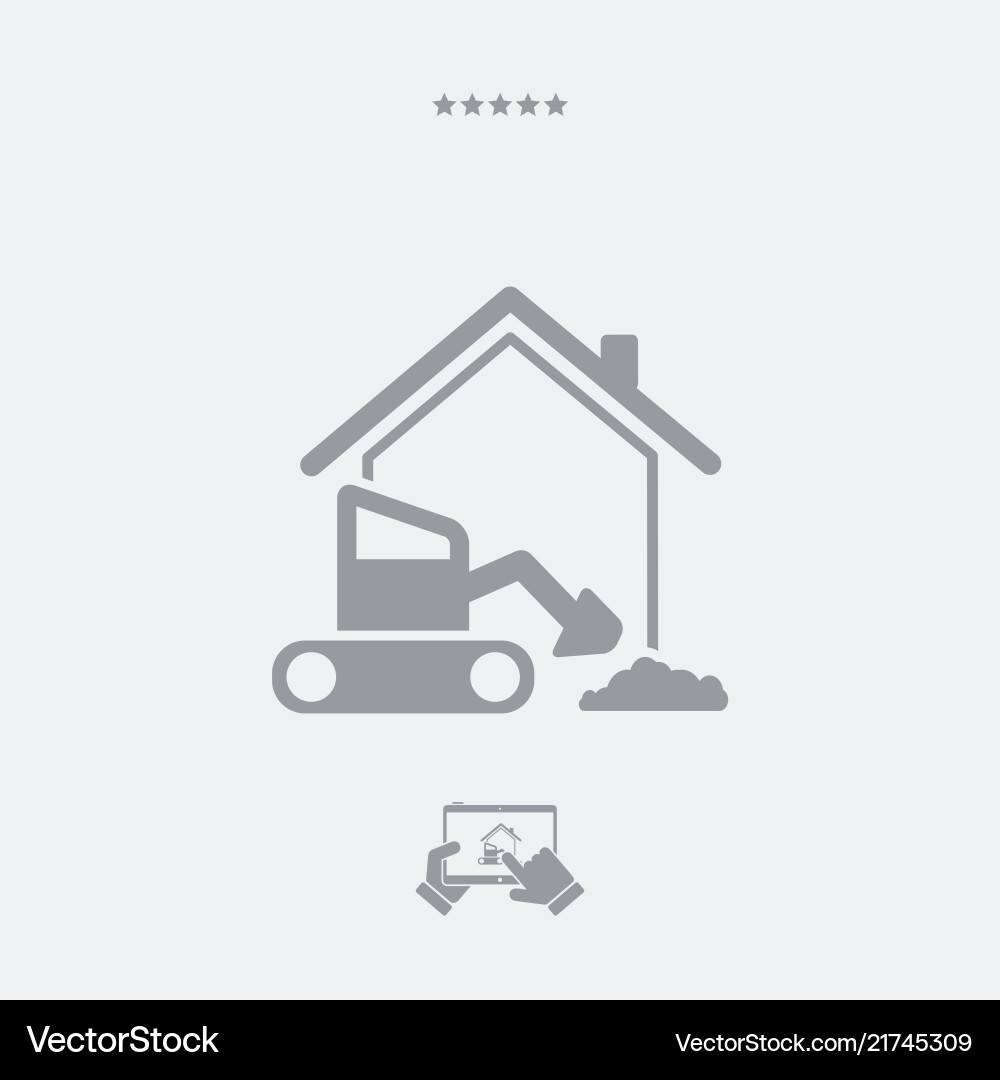 Building concept - web icon Vector Image