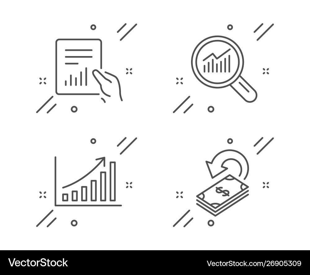 Datenanalyse Dokument und Diagramm-Diagramm-Symbole Set Datenanalyse Dokument und Diagramm-Diagramm-Symbole Set vektorbild