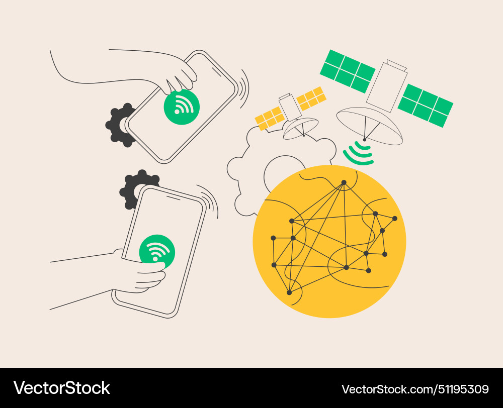 Global web connection abstract concept Global web connection abstract concept vector image