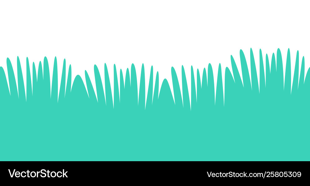 Green grass border Royalty Free Vector Image - VectorStock