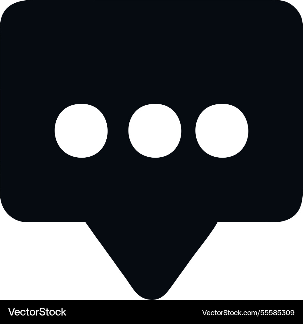 Icon user interface chat bubble Vector Image