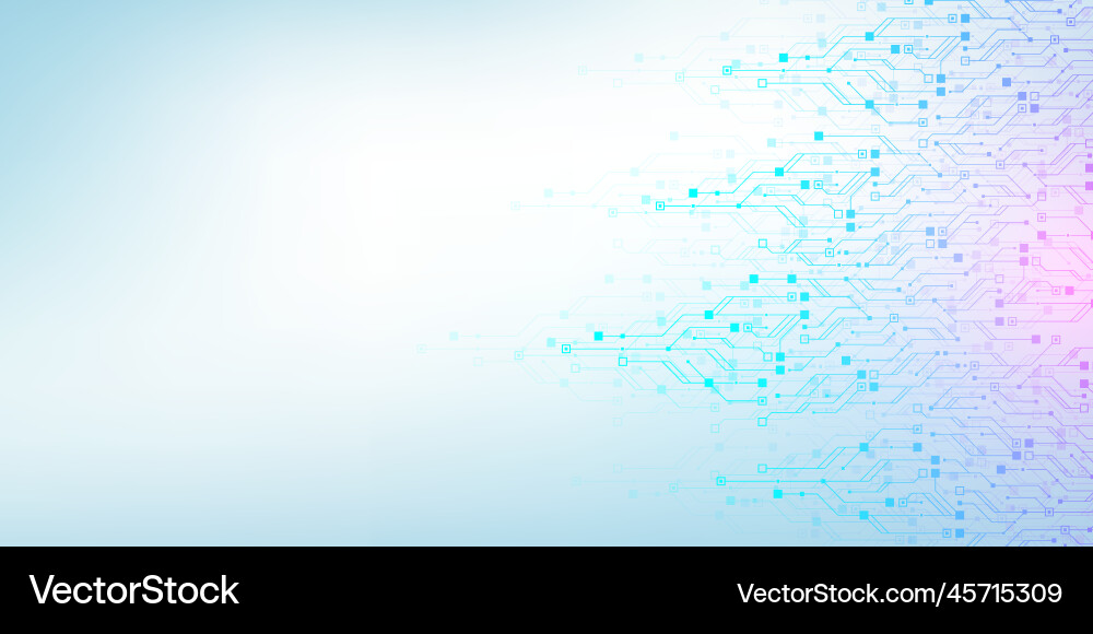 Quantum computer technologies concept futuristic Quantum computer technologies concept futuristic vector image
