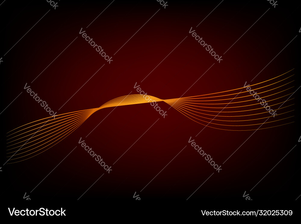 Template - wave line set 01 06c Vector Image