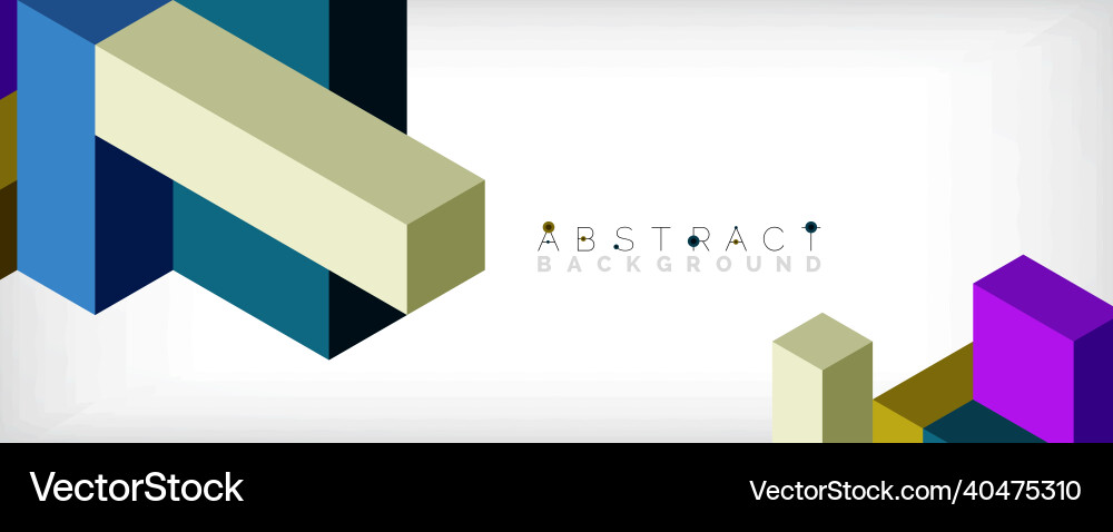 Abstract background 3d cubes cubic elements Abstract background 3d cubes cubic elements vector image