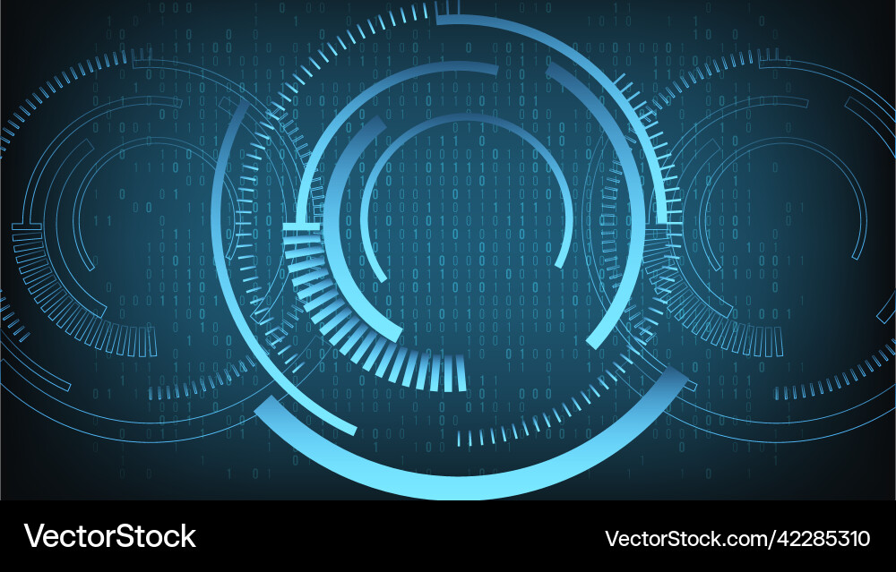 Abstract hud design element technology Vector Image