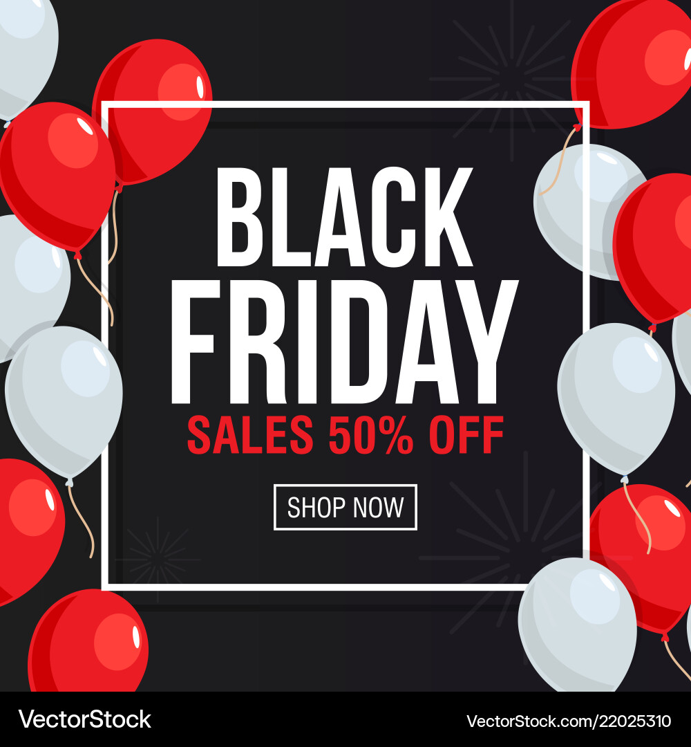 Black friday sale vector image