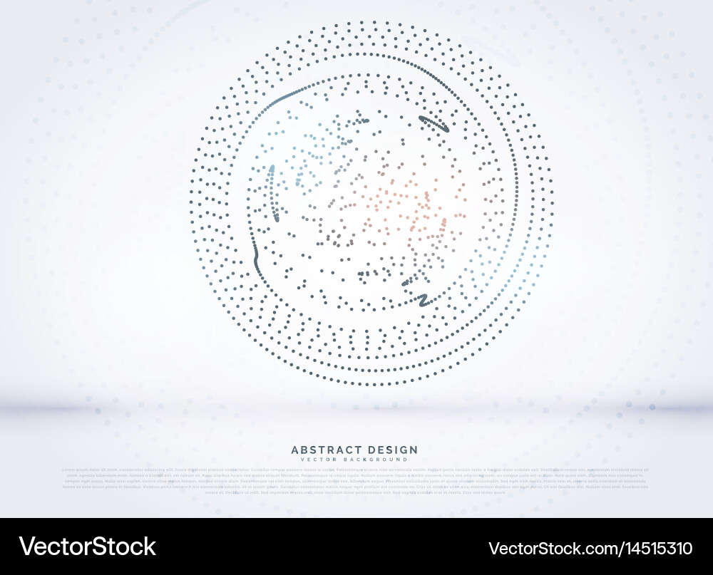 Circular dots mesh background Vector Image