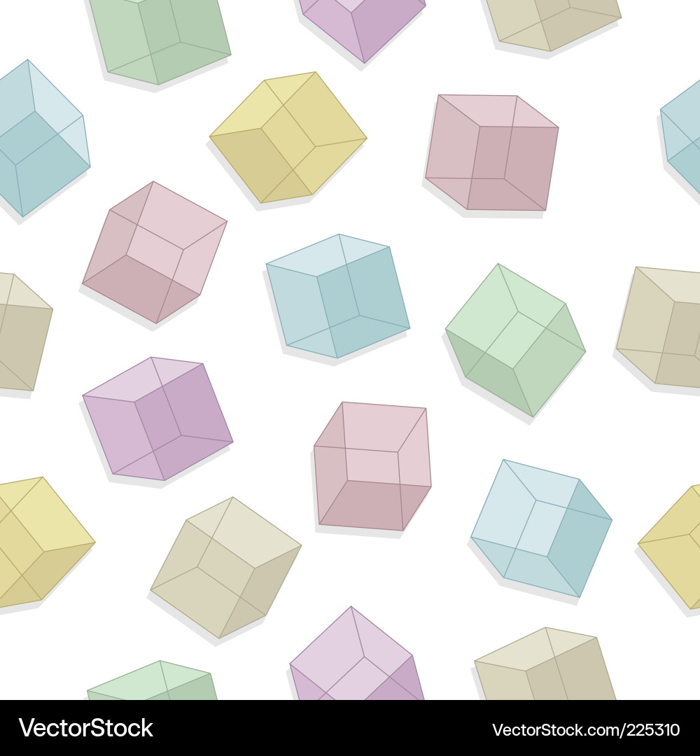 Colorful Cube Pattern vector image