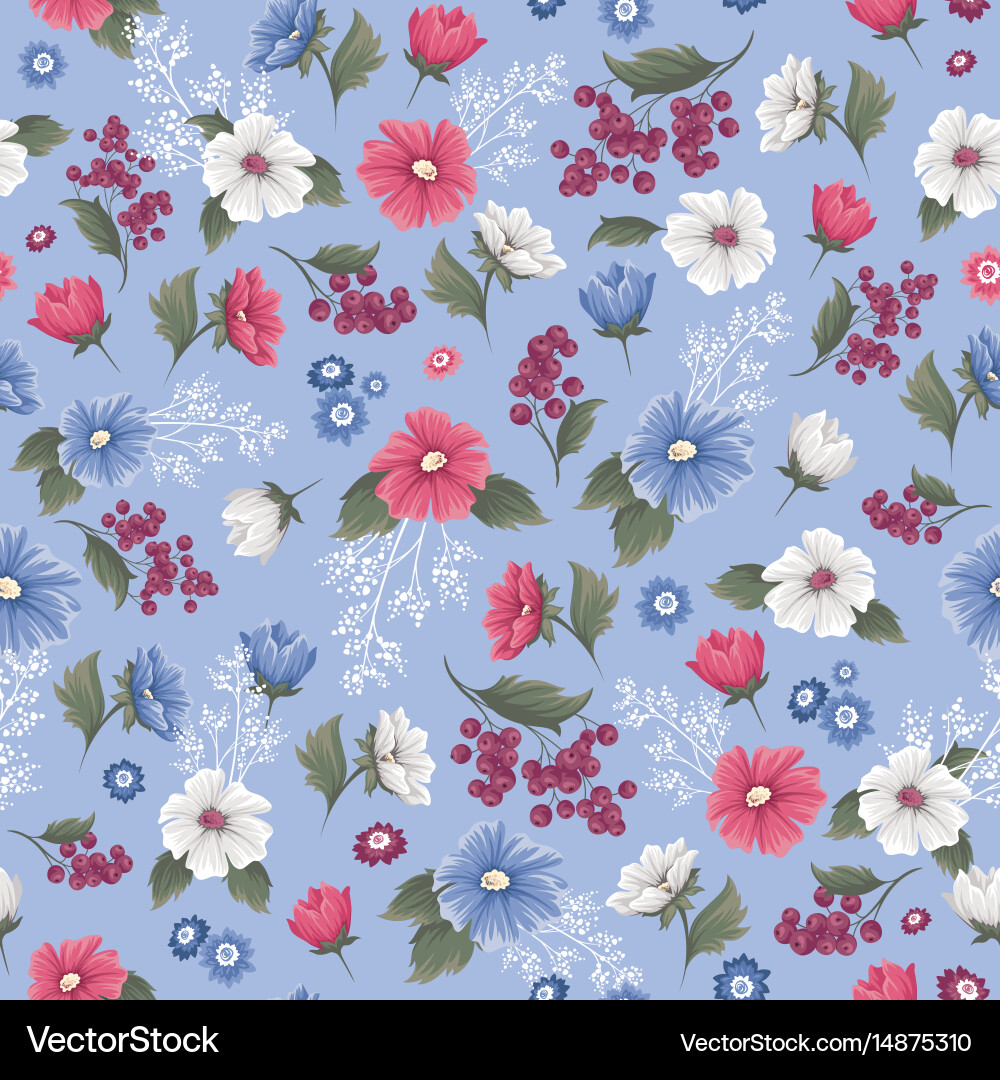 Floral Seamless Pattern vector image