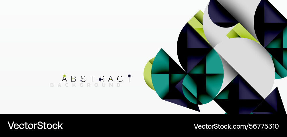 Geometric shapes overlap creating dynamic Geometric shapes overlap creating dynamic vector image