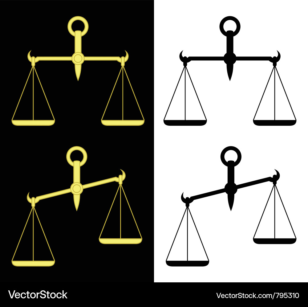 Isolated Scales Set Vector Image