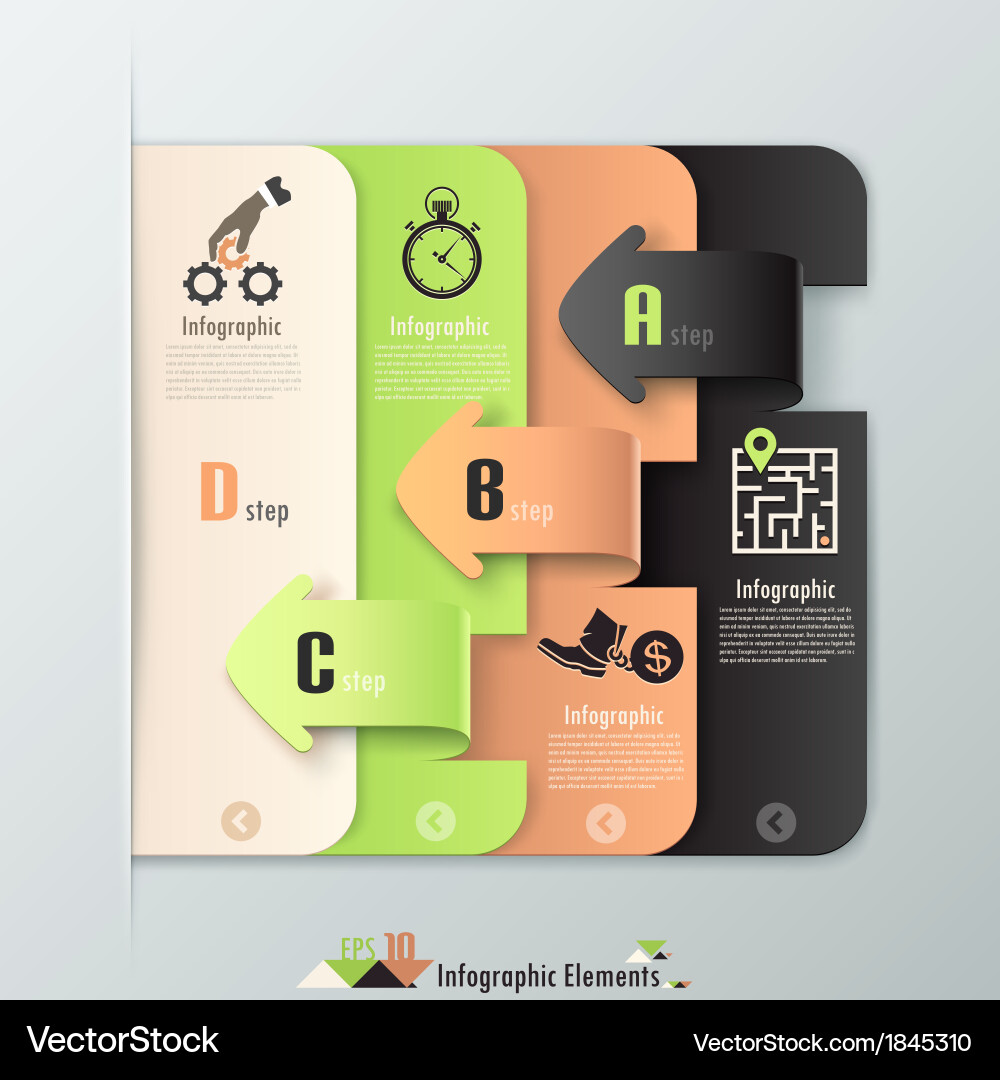 Modern infographics options banner Vector Image