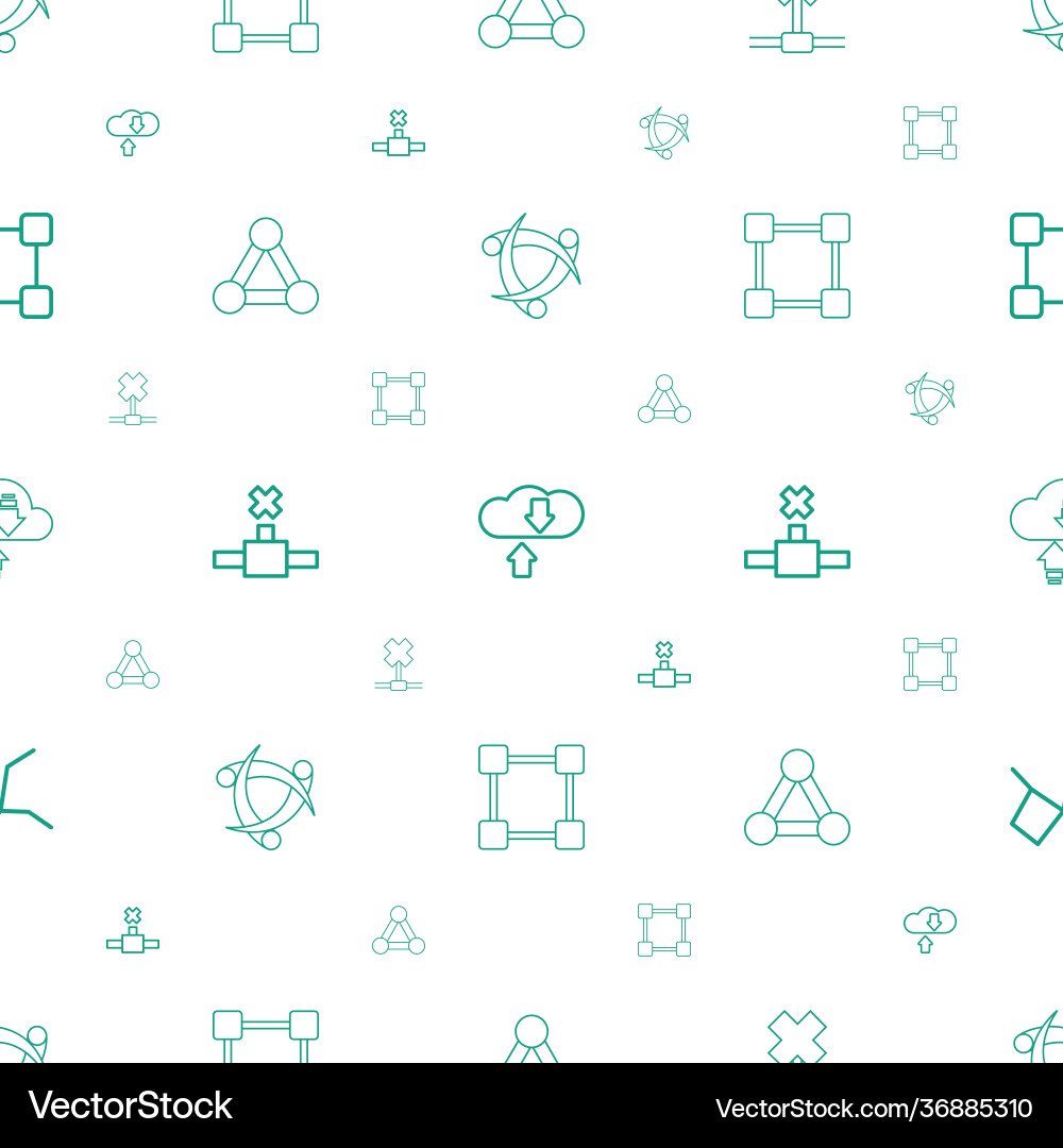 Networking icons pattern seamless white background Vector Image