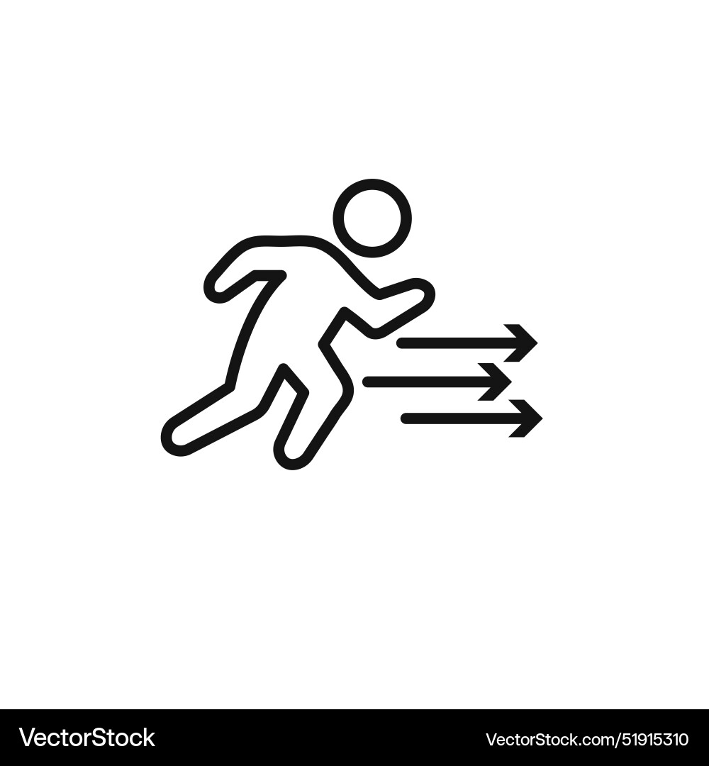 Sprint icon set collection for web vector image