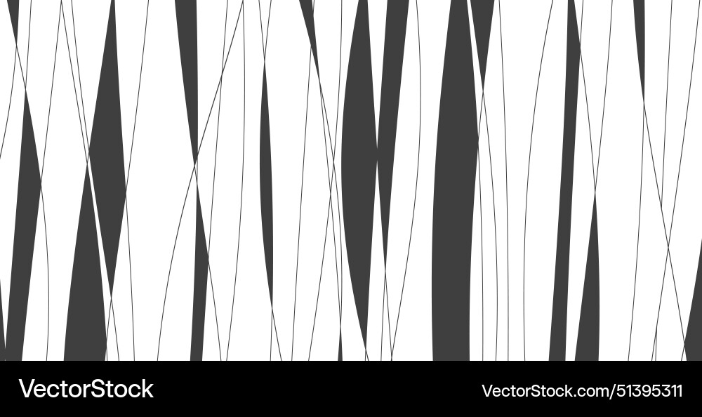 Hand drawn lines abstract pattern wave simple Vector Image