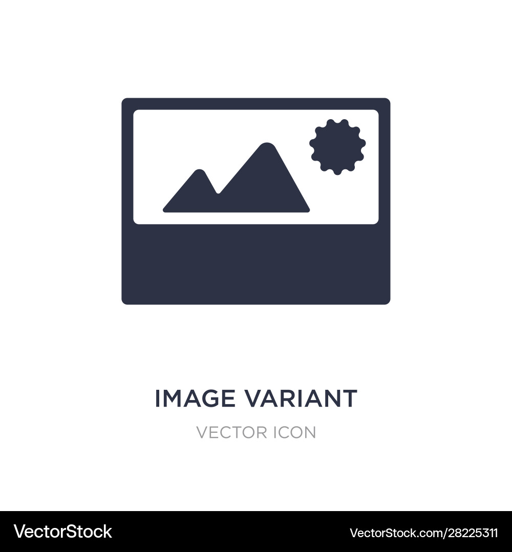 Image variant icon on white background simple Vector Image
