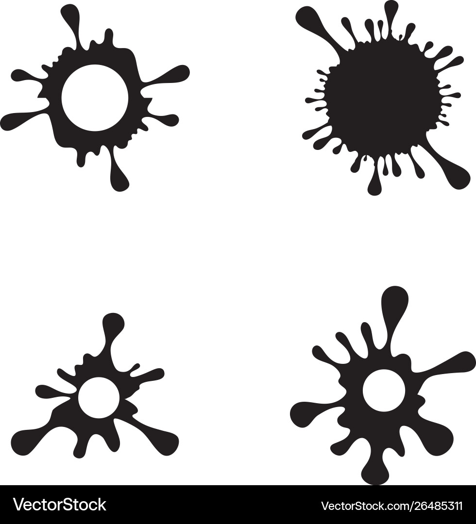 Ink drop icon design Ink drop icon design vector image