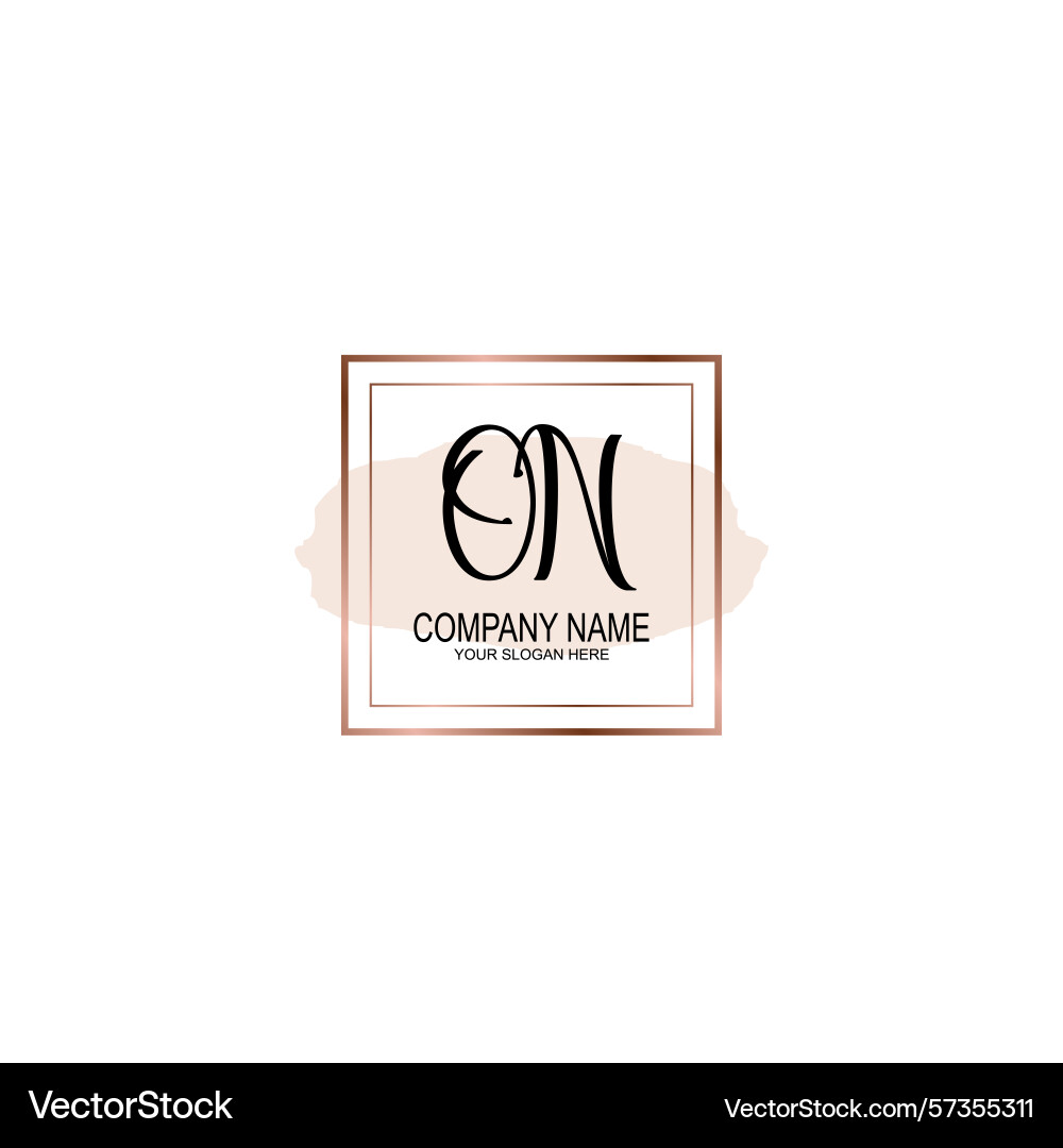 Minimalist handwritten on initial logos with soft Minimalist handwritten on initial logos with soft Vector Image