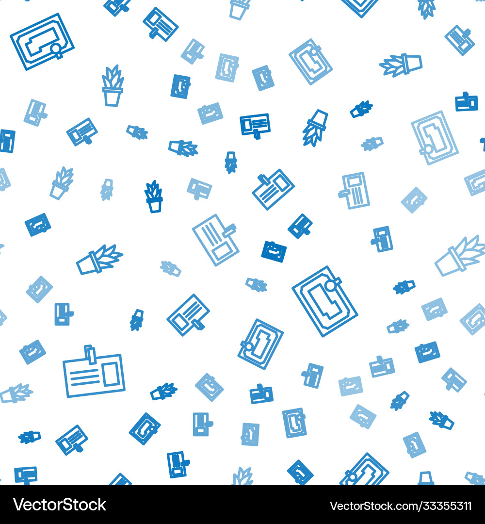 Set line identification badge certificate Vector Image