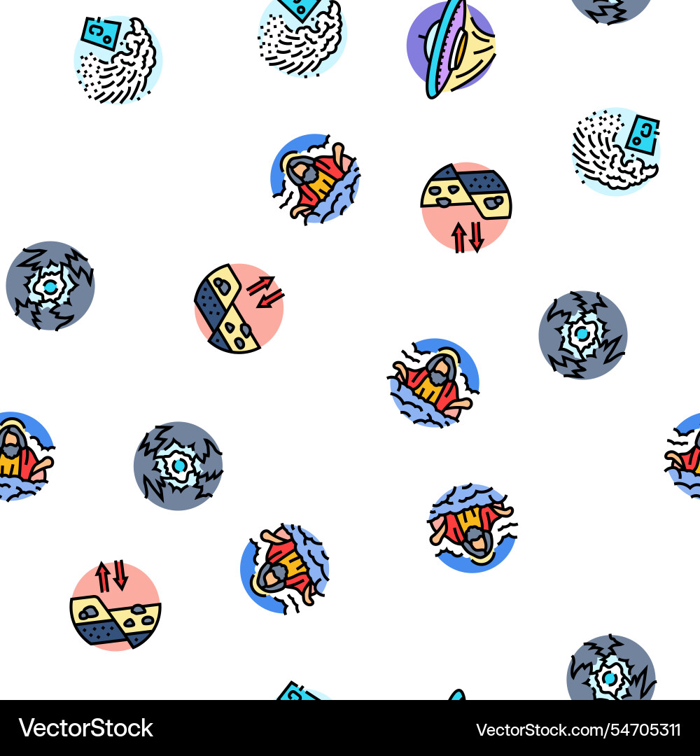 Unsolved mysteries question seamless pattern vector image