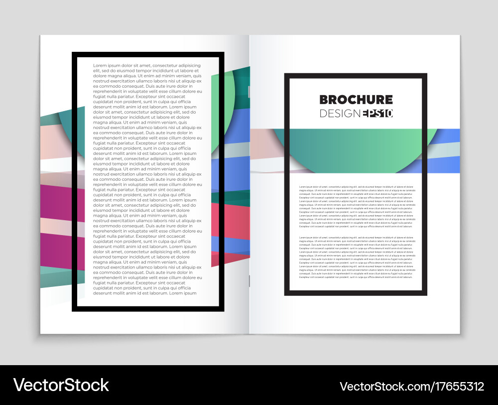 Abstract layout background set for art Vector Image