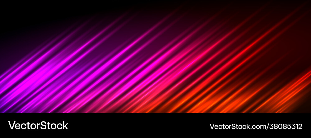 Abstract shinny random various colorful lines Vector Image