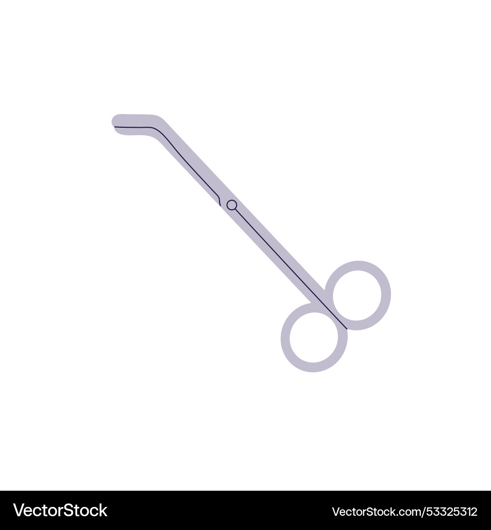 Chirurgie Werkzeug Icon gebogen Scheren Zange Chirurgie Werkzeug Icon gebogen Scheren Zange vektorbild