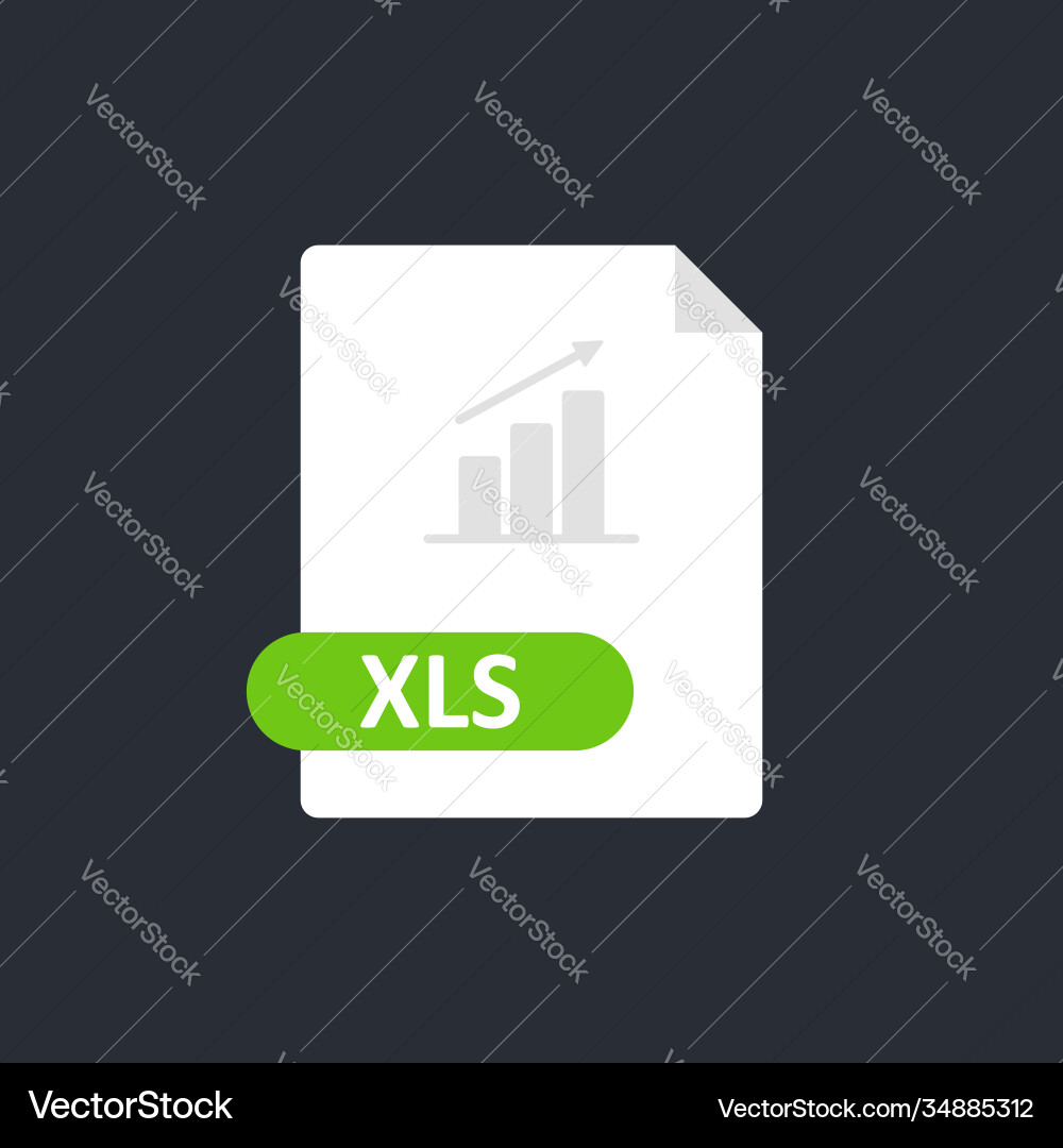Excel Spreadsheet Icon Vector Image