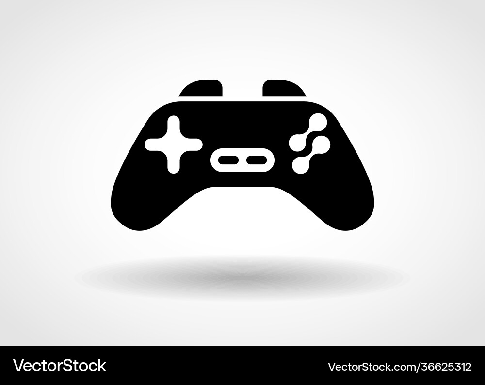 Game console controller vector image