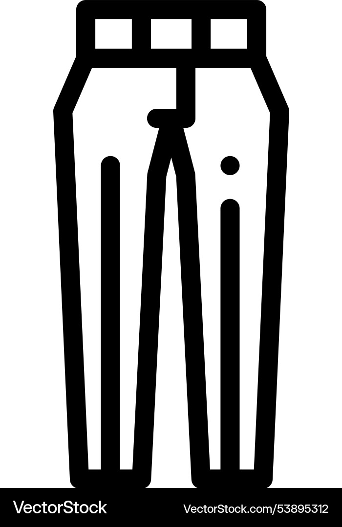 Garment icon thin linear style design isolated Garment icon thin linear style design isolated Vector Image