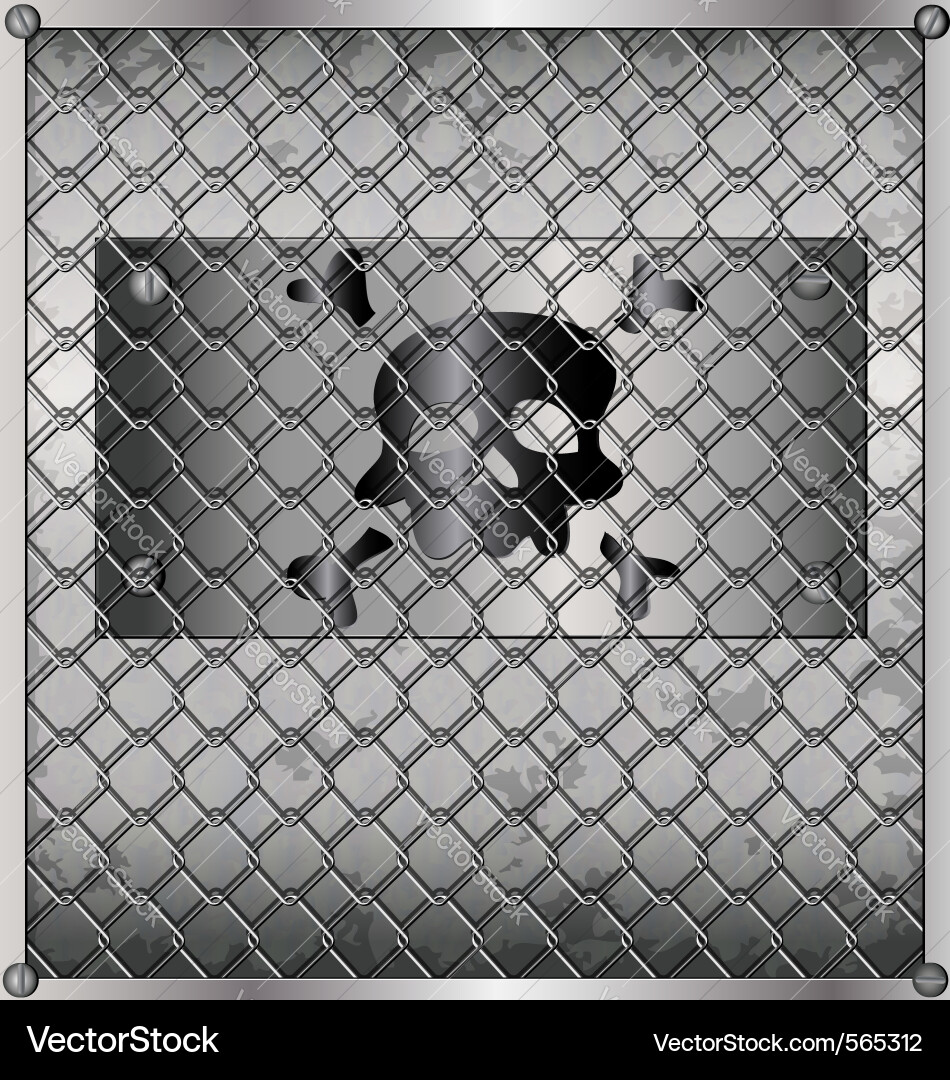 Metallic Grid Net vector image