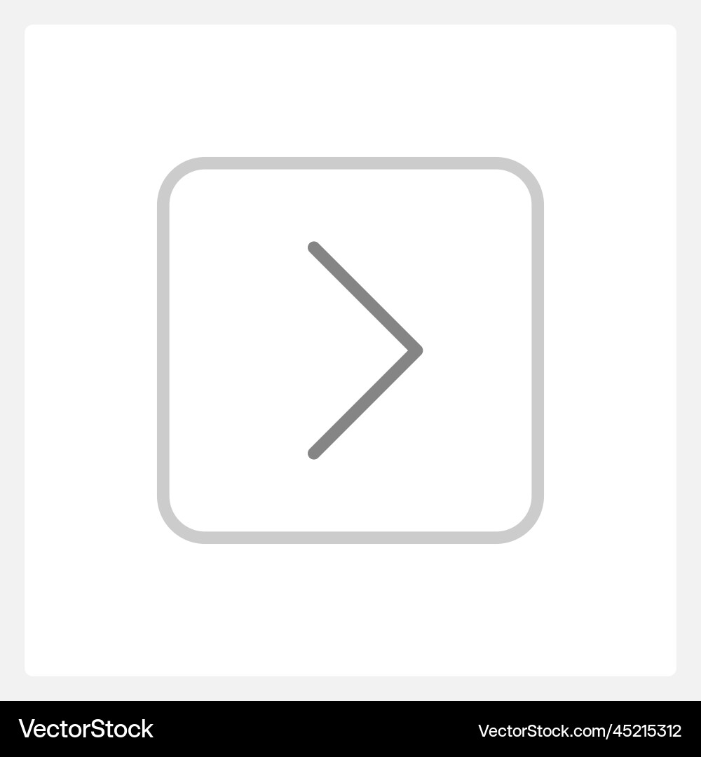 Normal forward arrow ui element template Normal forward arrow ui element template Vector Image
