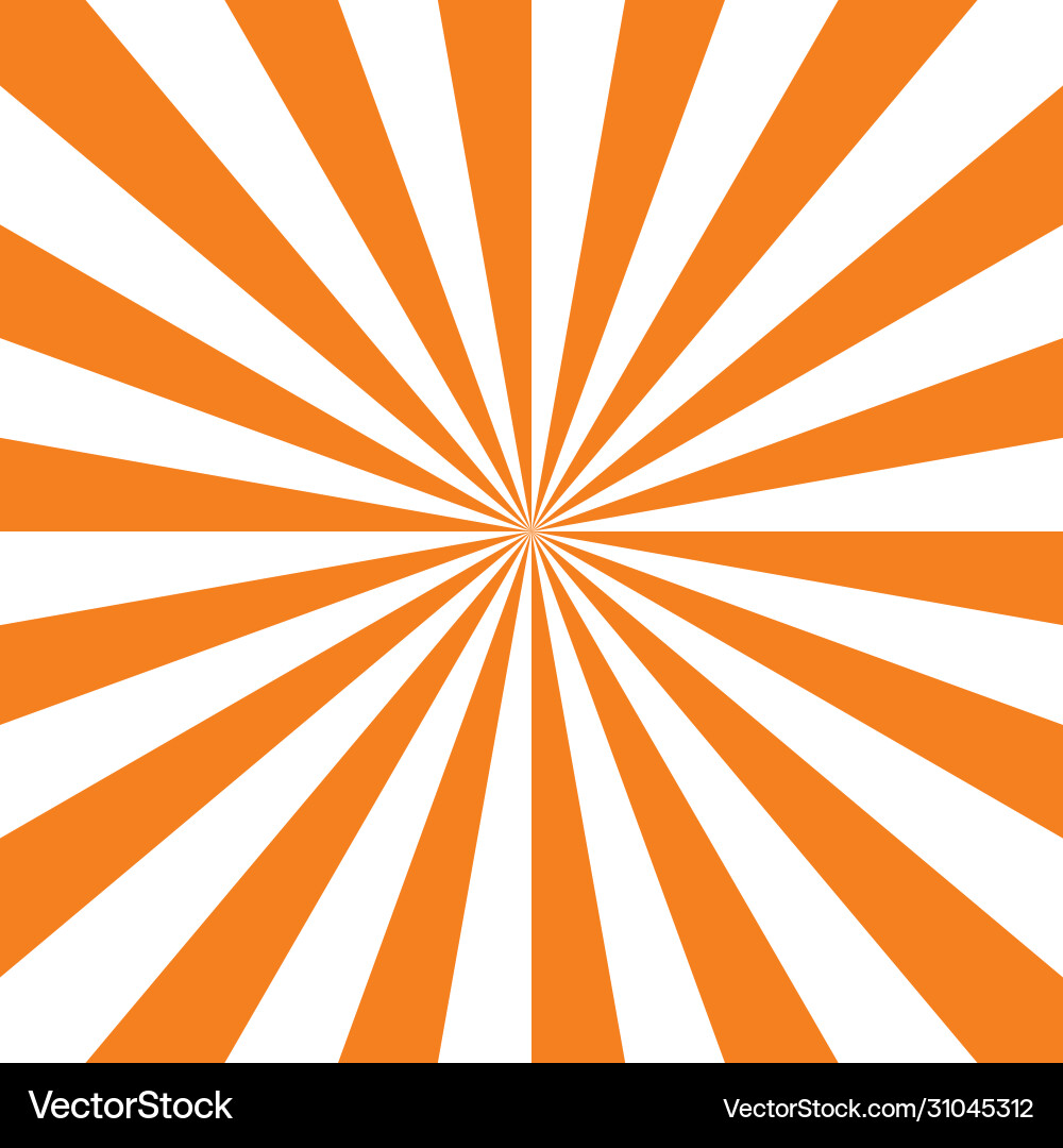 Rays background flat design font line art minimal Vector Image